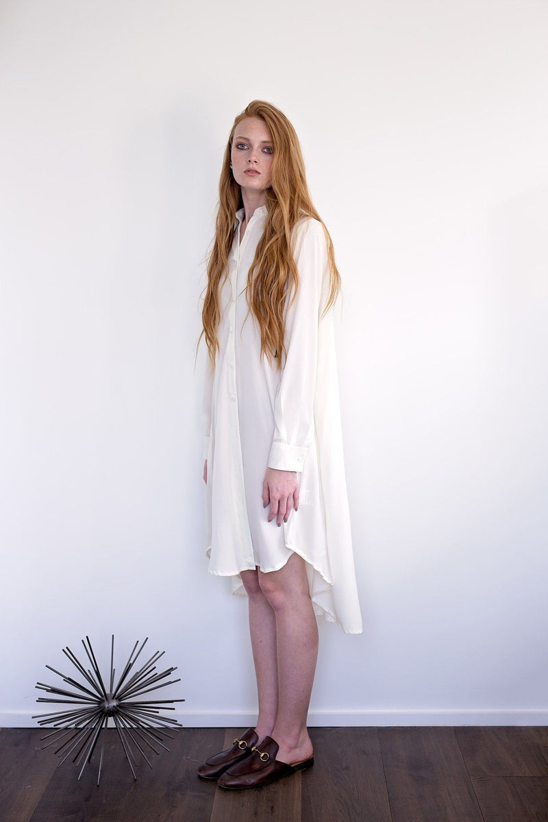 Maaya Short Length - Ivory Crepe - PROJECT 6, modest fashion