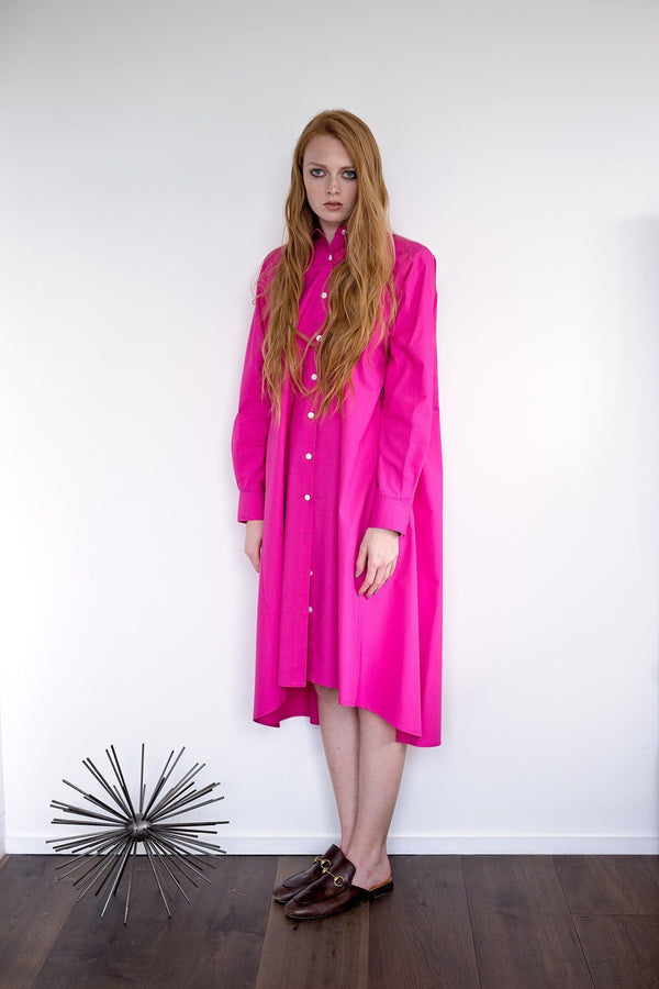 Maaya Medium - Hot Pink Poplin - PROJECT 6, modest fashion