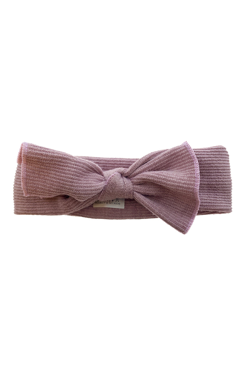 Knitted Bow Wrap - Purple Mauve - PROJECT 6, modest fashion