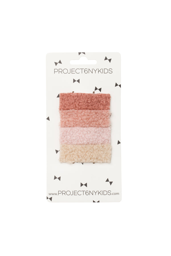 Olly Log Clips Set of 4 - Pink Set - PROJECT 6, modest fashion