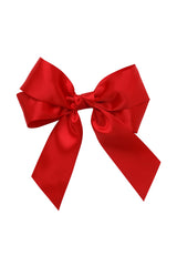 Oversized Bow Pony/Clip - Red - PROJECT 6, modest fashion