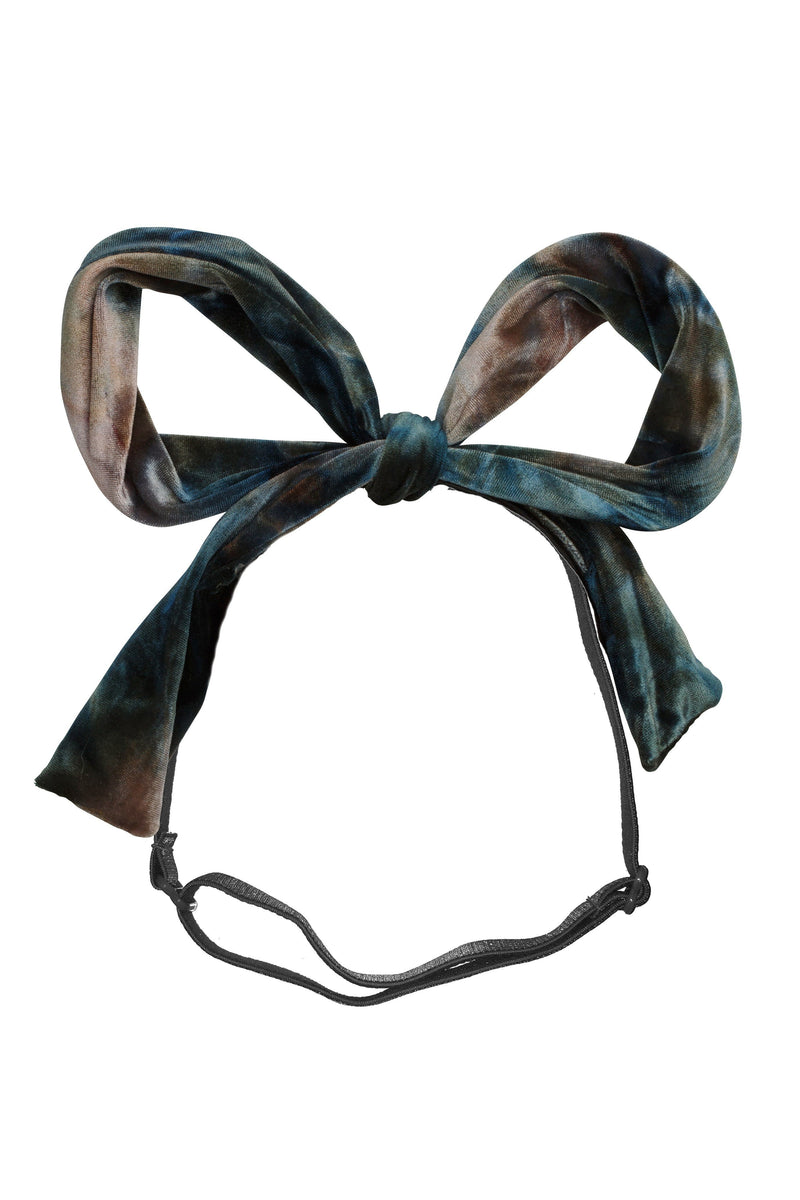 Party Bow Wrap - Blush/Aqua/Navy Velvet - PROJECT 6, modest fashion