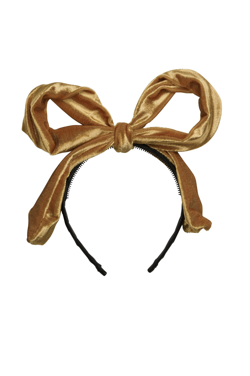 Party Bow - Gold Velvet - PROJECT 6, modest fashion