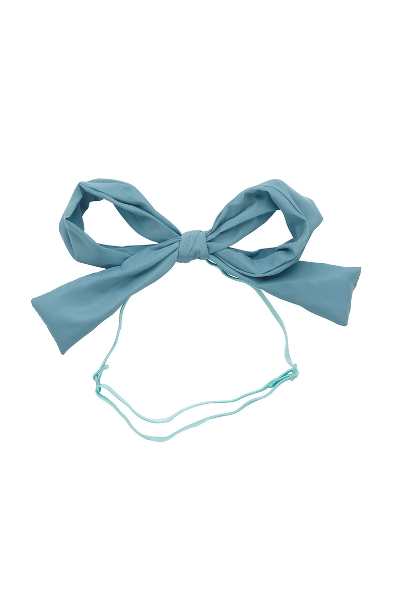 Party Bow Taffeta Wrap - Light Turquoise - PROJECT 6, modest fashion