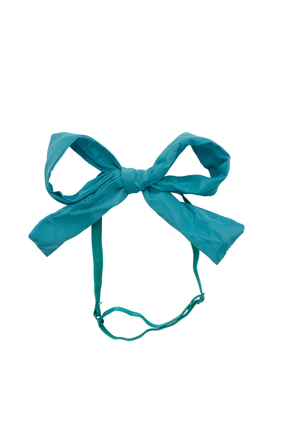 Party Bow Taffeta Wrap - Teal - PROJECT 6, modest fashion