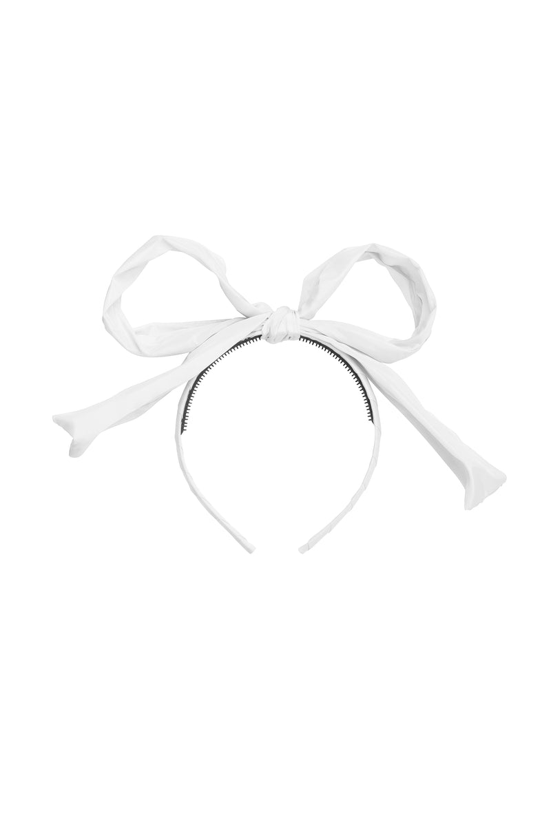 Party Bow Taffeta - White - PROJECT 6, modest fashion