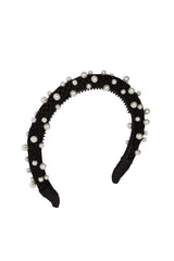 Pearl Queen Headband - Black - PROJECT 6, modest fashion