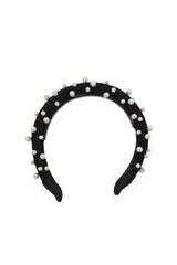 Pearl Queen Headband - Black - PROJECT 6, modest fashion
