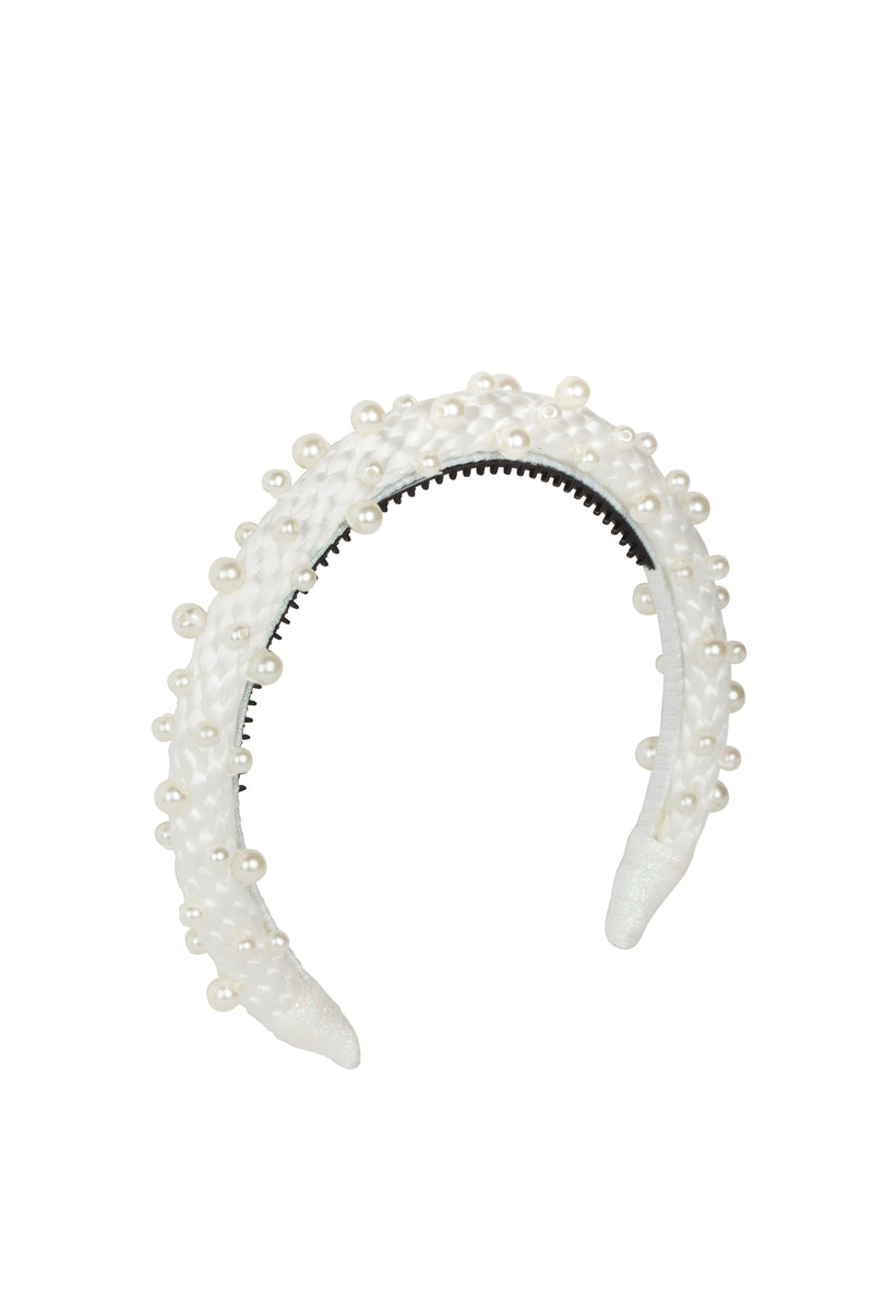 Pearl Queen Headband - Dove White - PROJECT 6, modest fashion