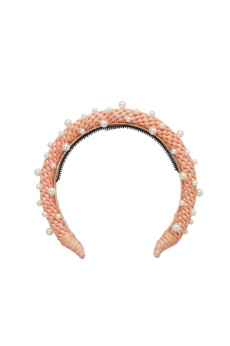 Pearl Queen Headband - Rose - PROJECT 6, modest fashion