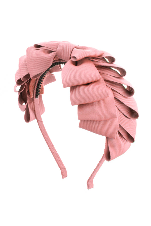 Pleated Ribbon Grosgrain Headband - Sweet Nectar - PROJECT 6, modest fashion