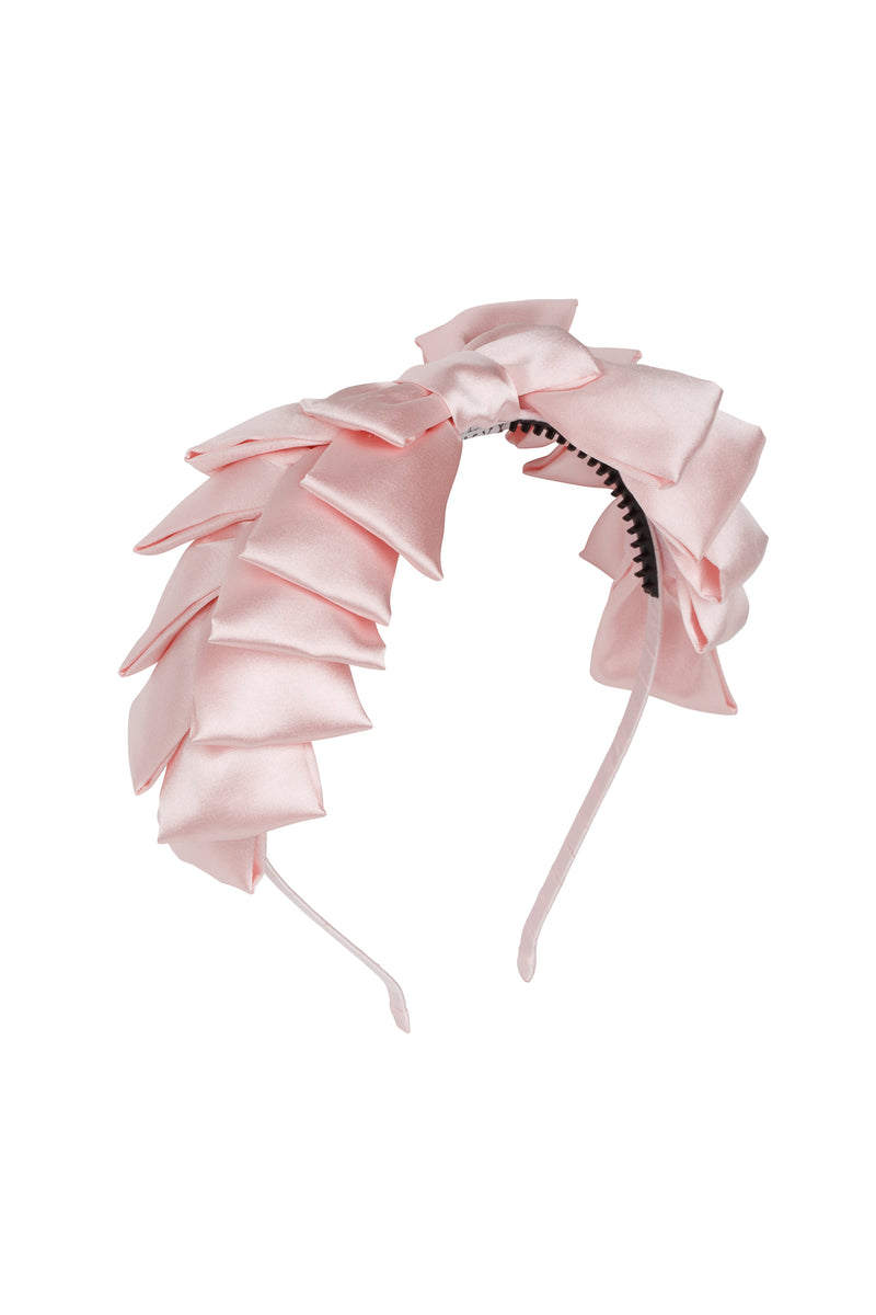 Pleated Ribbon Headband - Blush - PROJECT 6, modest fashion