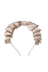 Pleated Ribbon Headband - Champagne - PROJECT 6, modest fashion