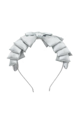 Pleated Ribbon Headband - Light Silver - PROJECT 6, modest fashion