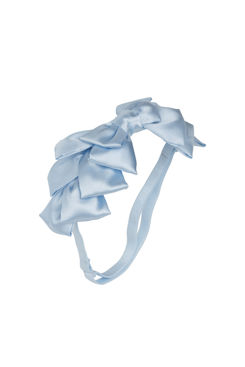 Pleated Ribbon Wrap - Slate Blue - PROJECT 6, modest fashion