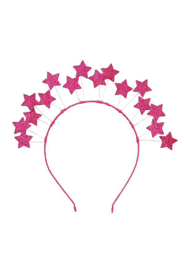 Floating Crown - Hot Pink Glitter Stars - PROJECT 6, modest fashion