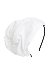 Petit Hat - White Taffeta - PROJECT 6, modest fashion