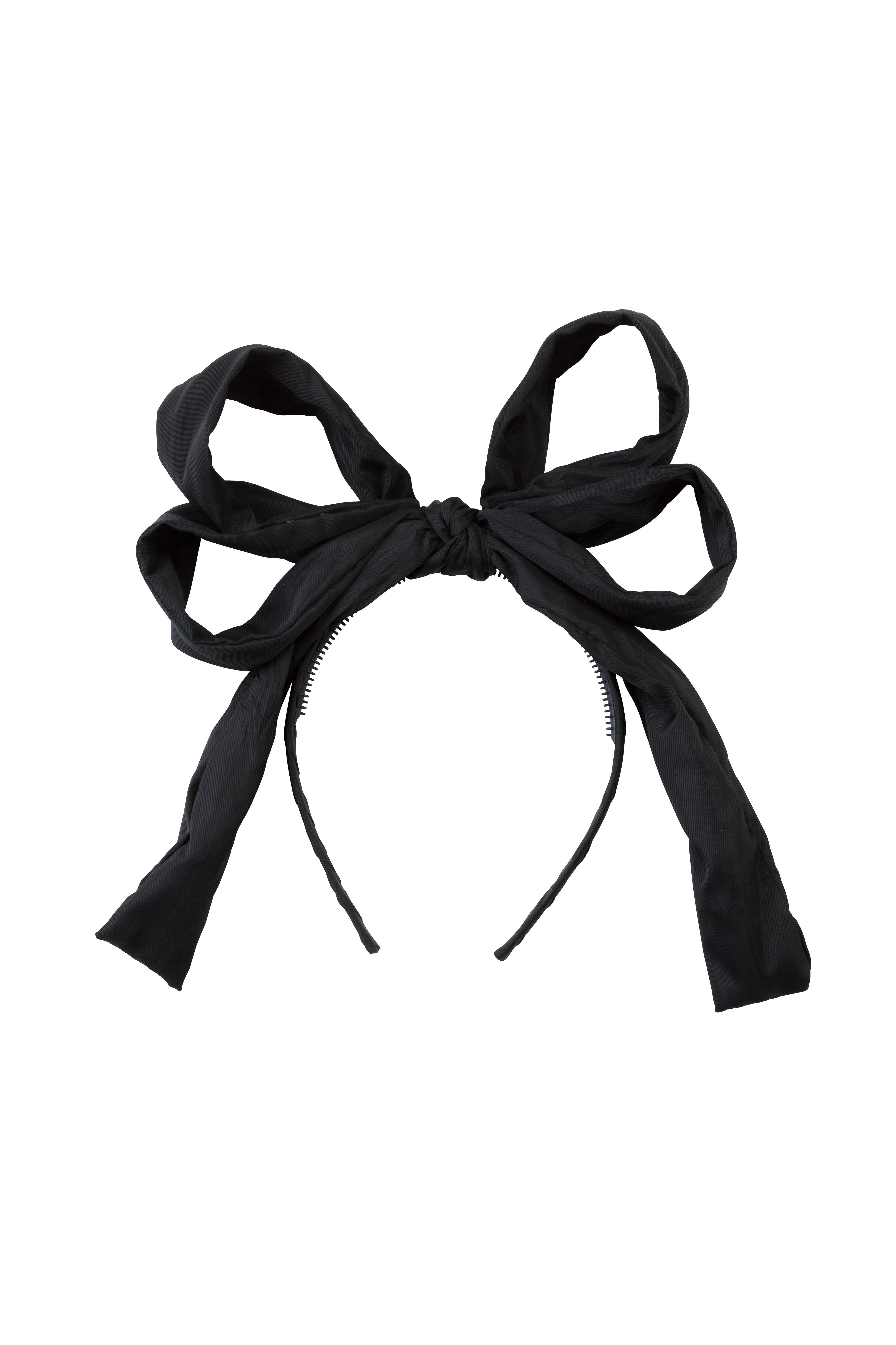 Double Party Bow Headband - Black – PROJECT 6