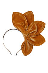 Five Petals Velvet Headband - Gold - PROJECT 6, modest fashion