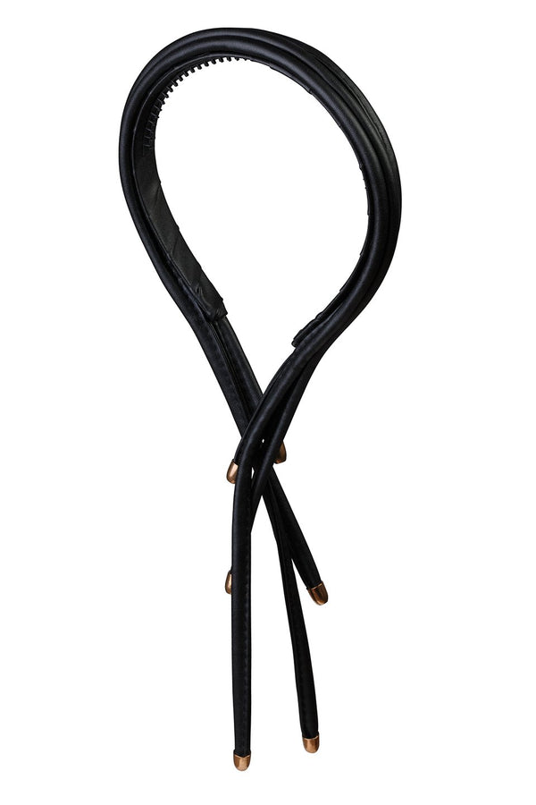 Extension Leather Headband - Black - PROJECT 6, modest fashion