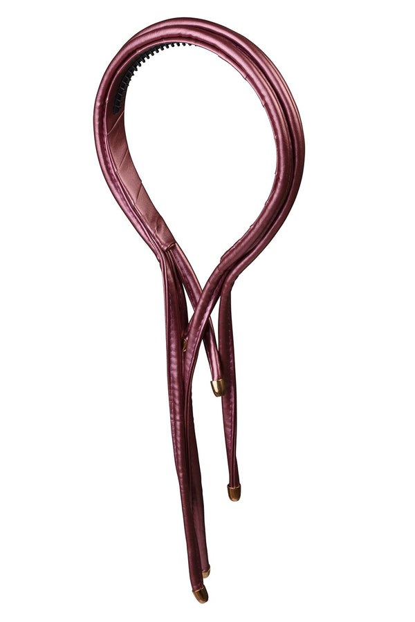 Extension Leather Headband - Raspberry - PROJECT 6, modest fashion