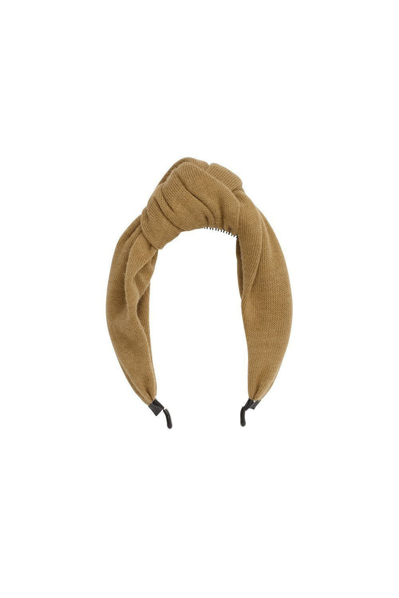 Knot Headband - Gold Olive Wool - PROJECT 6, modest fashion