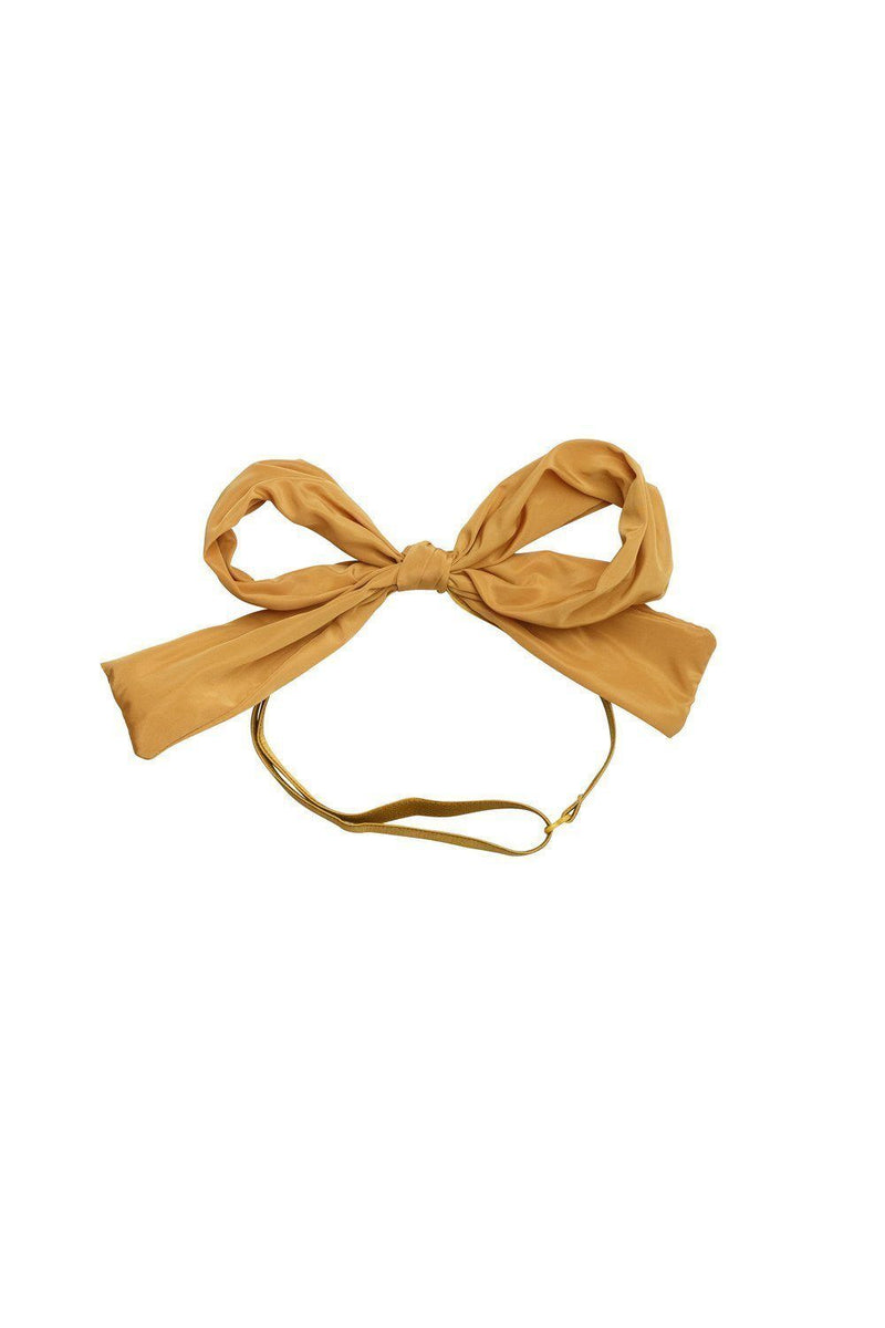 Party Bow Taffeta Wrap - Mustard - PROJECT 6, modest fashion