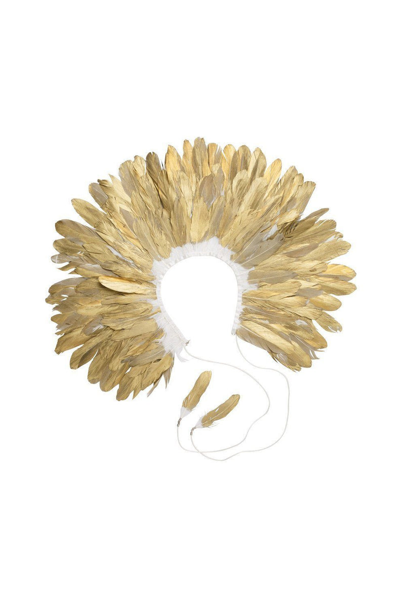 Feather Collar - Gold - PROJECT 6, modest fashion