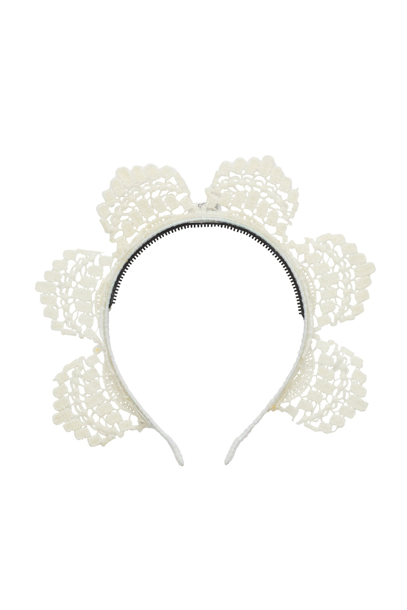 Rising Princess Headband - White - PROJECT 6, modest fashion
