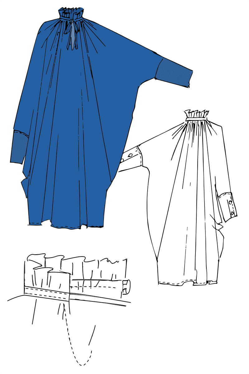 Sache Dress - Classic Blue Crepe