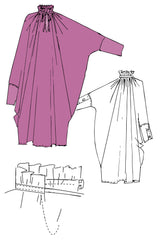 Sache Dress - Purple Crepe