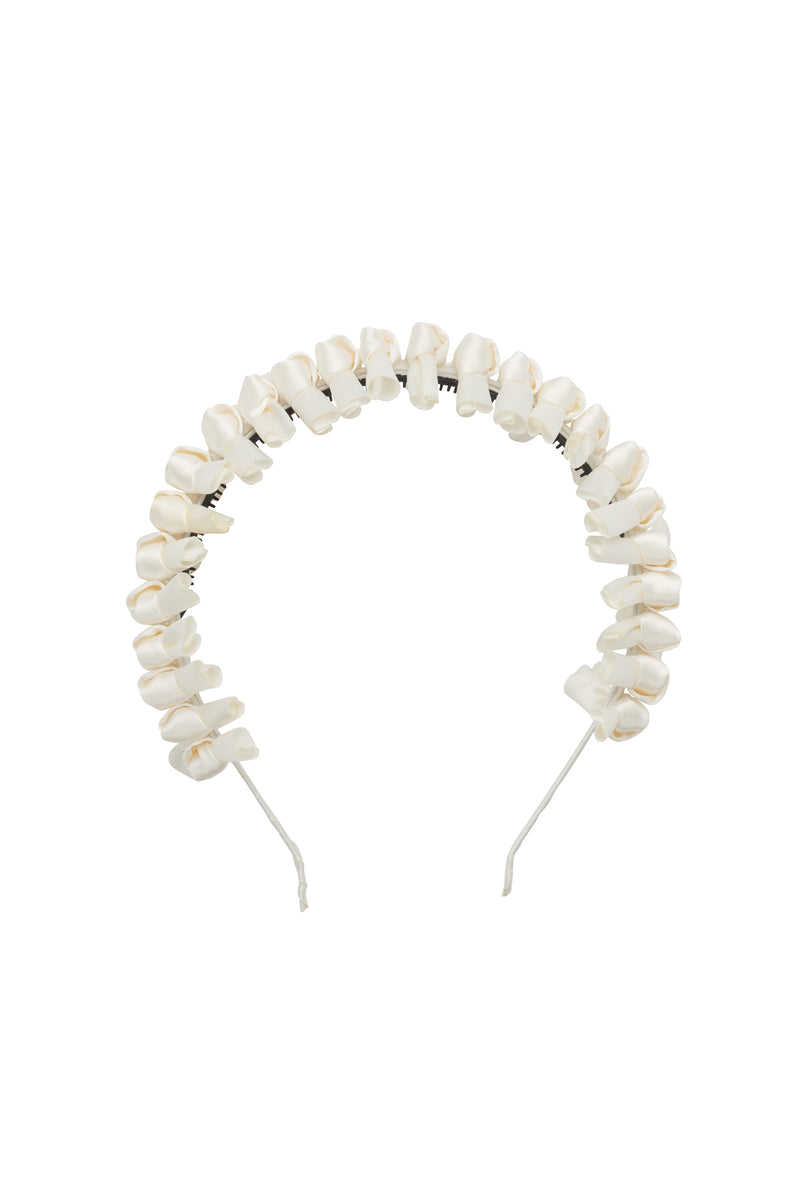 Satin Tied Headband - Dove Ivory - PROJECT 6, modest fashion