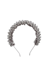 Satin Tied Headband - Silver Grey - PROJECT 6, modest fashion