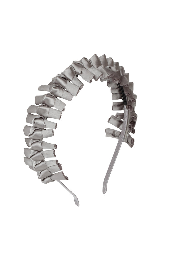 Satin Tied Headband - Silver Grey - PROJECT 6, modest fashion