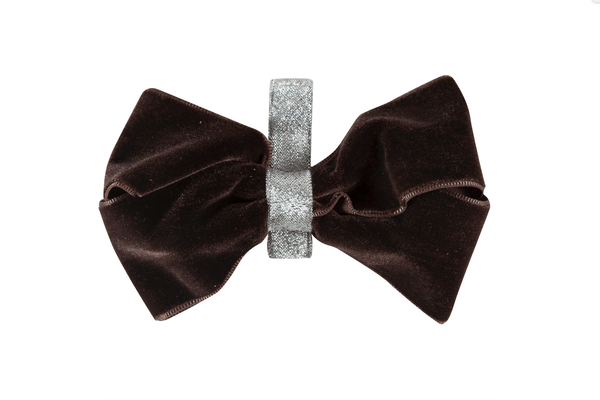 Heather Velvet Clip - Brown/Gold - PROJECT 6, modest fashion