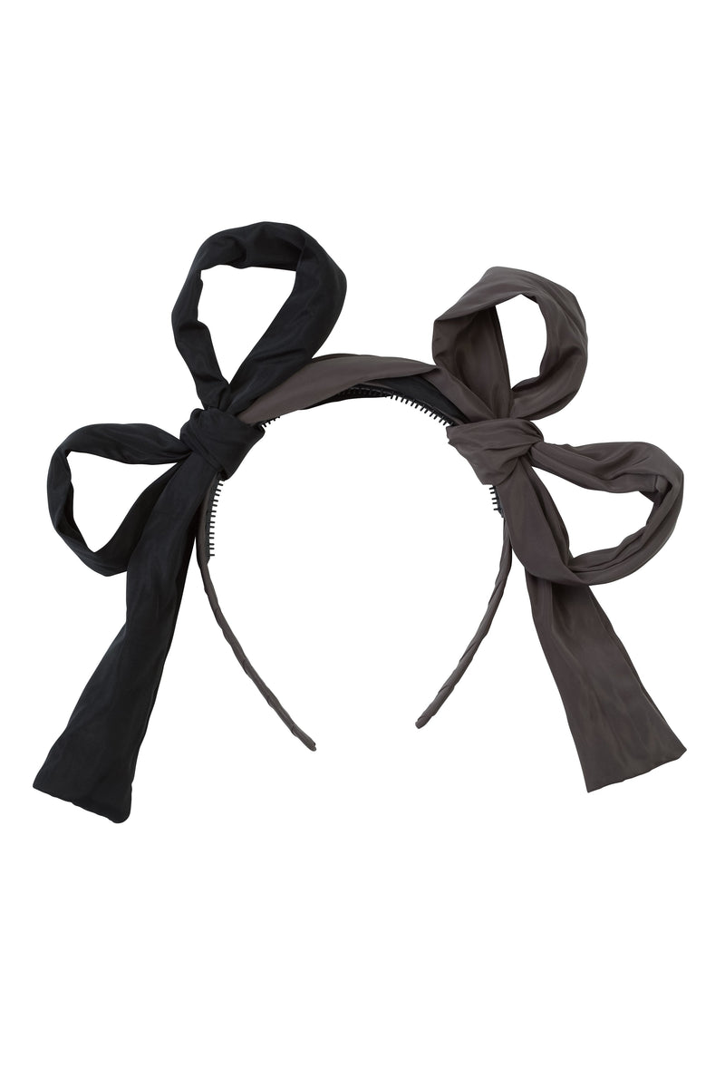 Side By Side Headband - Black/Charcoal - PROJECT 6, modest fashion