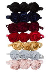 Triple Rose Garden Wrap - Burgundy Velvet - PROJECT 6, modest fashion