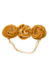 Triple Rose Garden Wrap - Gold Velvet - PROJECT 6, modest fashion