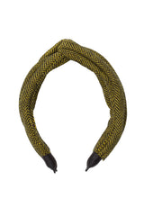 Tubular Herringbone Headband - Yellow - PROJECT 6, modest fashion