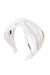 Tubular Headband - White Velvet - PROJECT 6, modest fashion