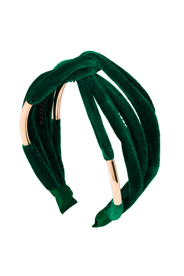 Tubular Headband - Green Velvet - PROJECT 6, modest fashion