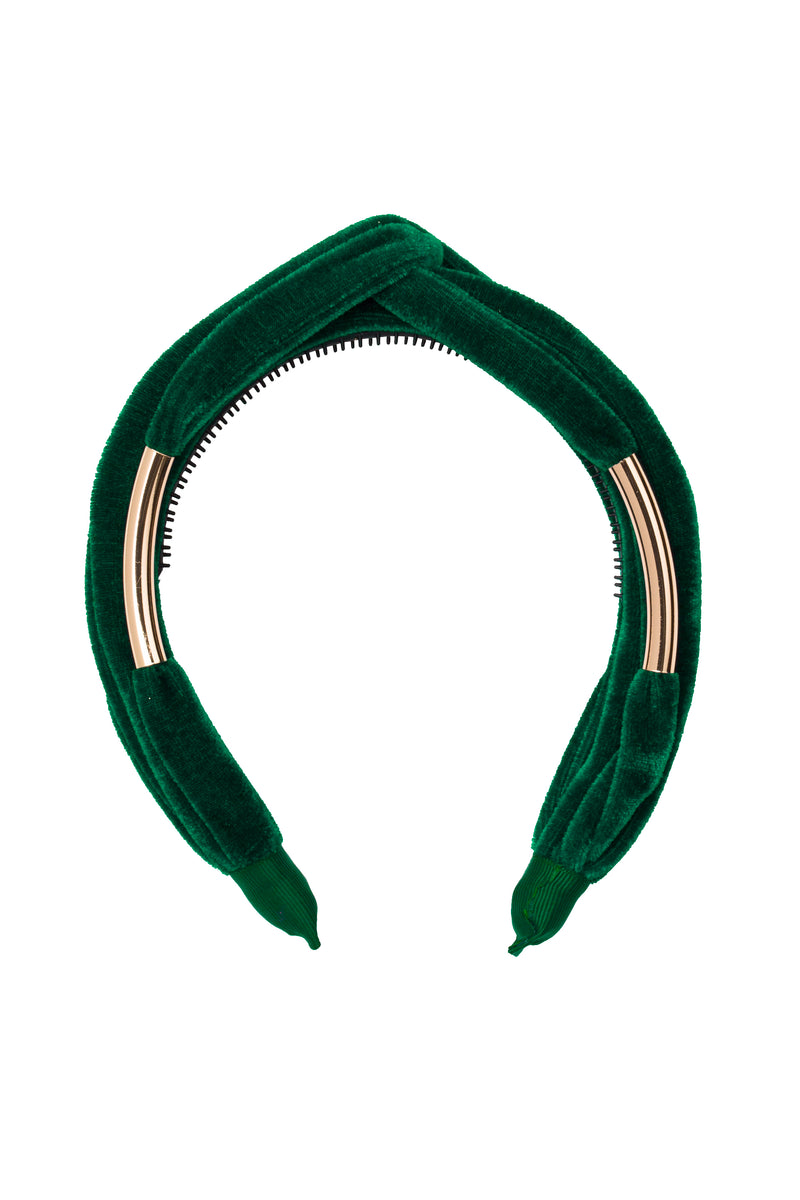 Tubular Headband - Green Velvet - PROJECT 6, modest fashion