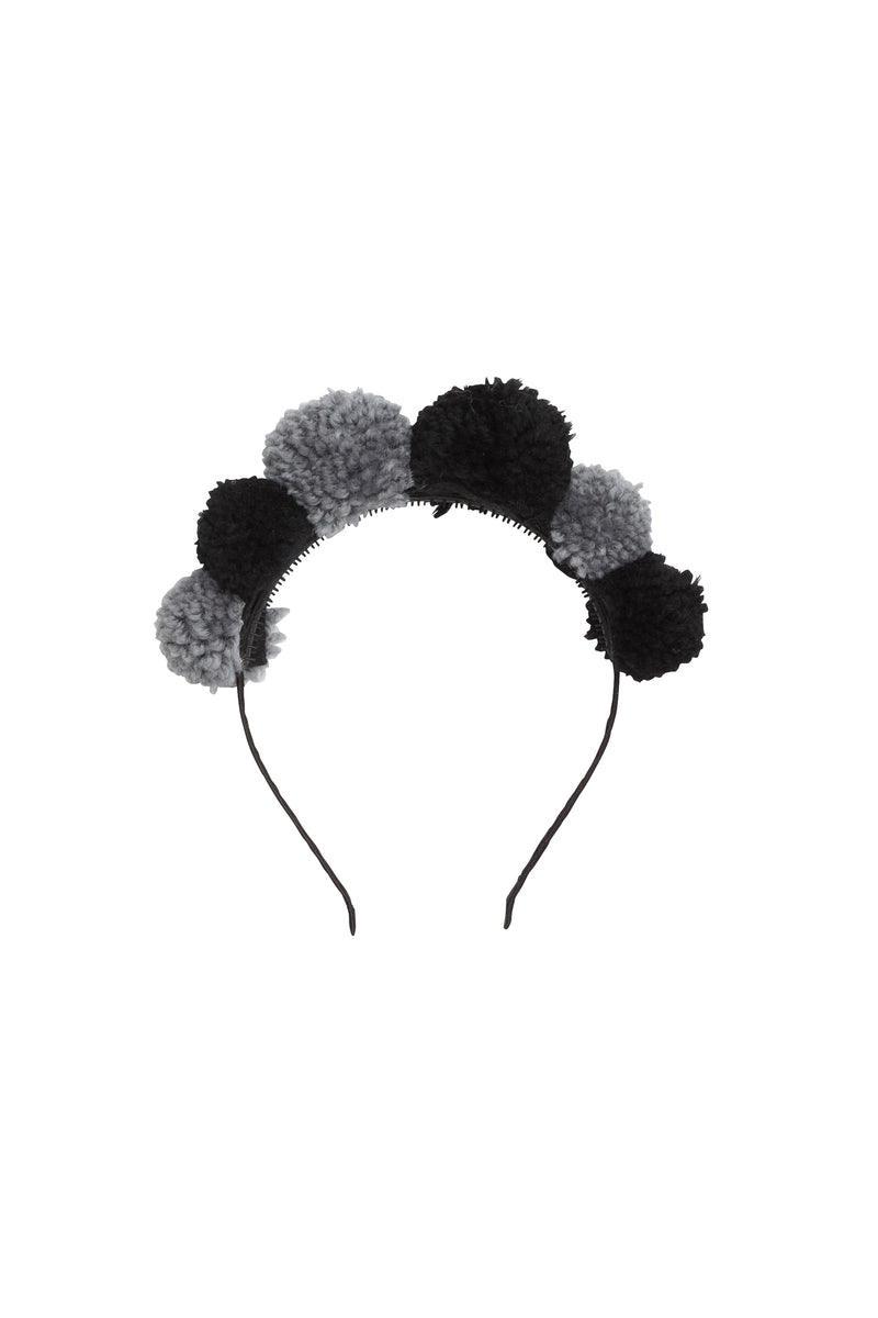 Yarn Pom Pom - Grey/Black - PROJECT 6, modest fashion
